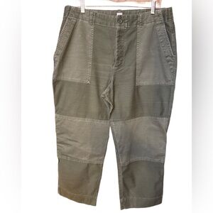 GAP Sage Green Crop Carpenter Pants